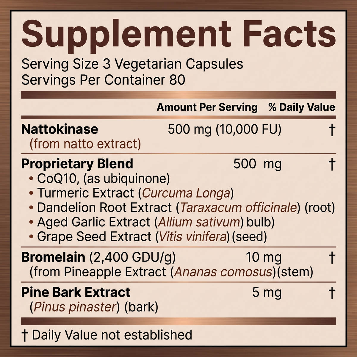 Nattokinase 10,000 FU